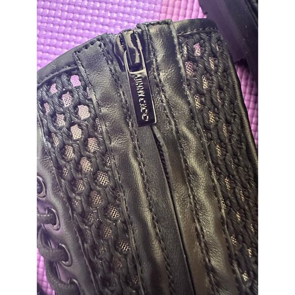 $1287 Jimmy Choo Womens Black Calfskin Ankle Combat Boots Size 36.5 - Picture 6 of 10